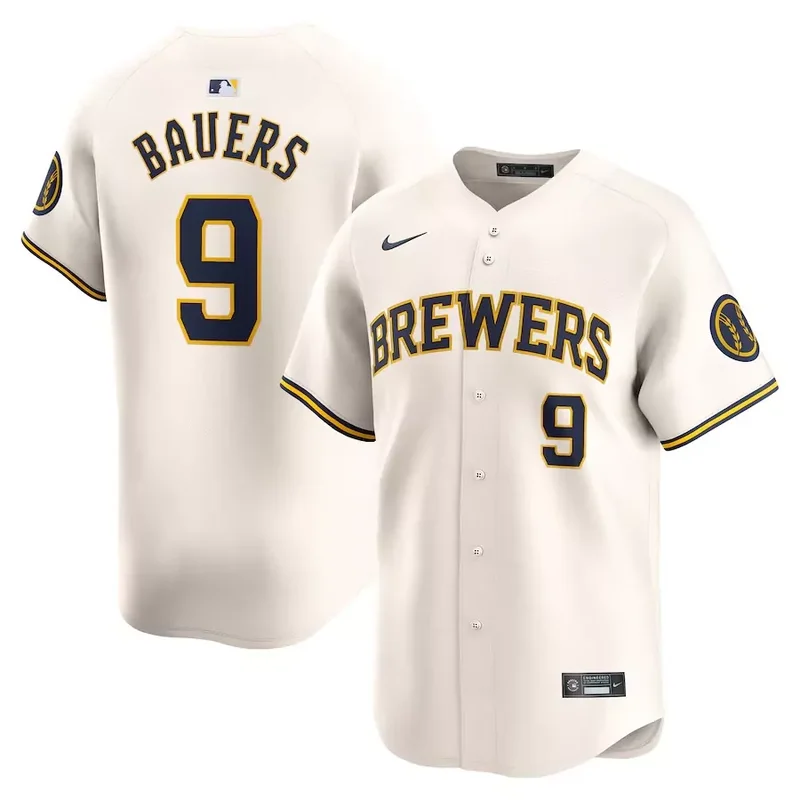 milwaukee brewers #51 freddy peralta navy cool base stitched Baseball jersey - Image 2