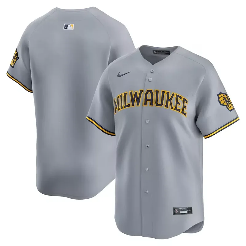 milwaukee brewers #20 mike brosseau white cool base Baseball jersey - Image 4