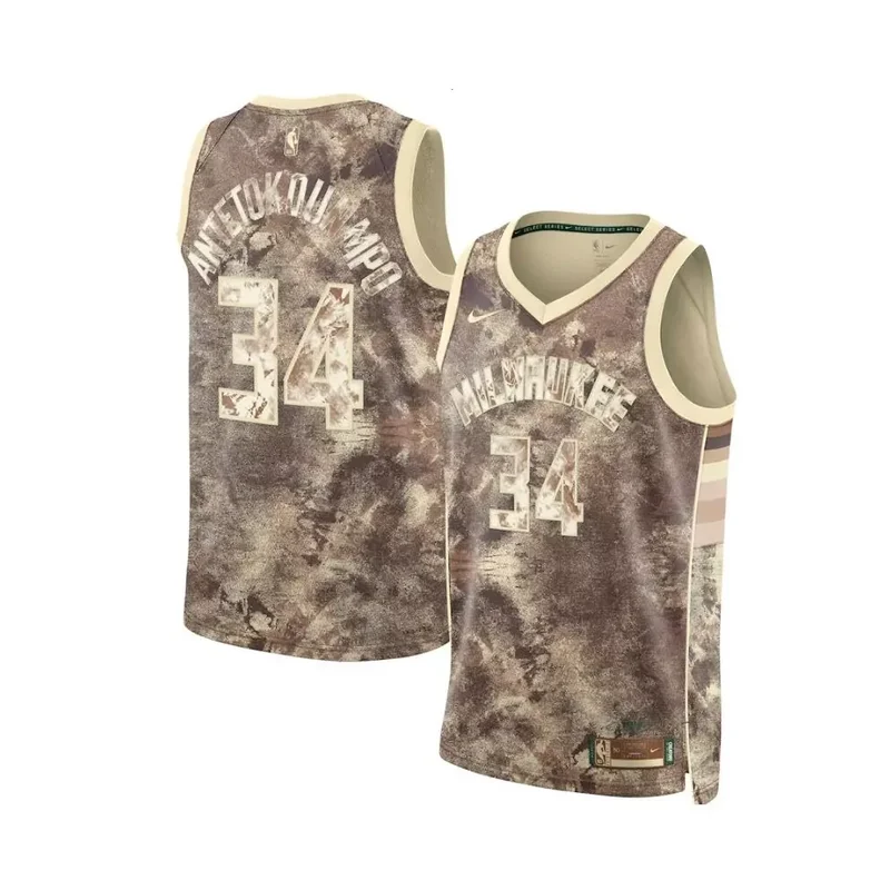 Milwaukee Bucks #22 Khris Middleton Black Statement 2020 21 Jordan Brand Basketball jersey - Image 4