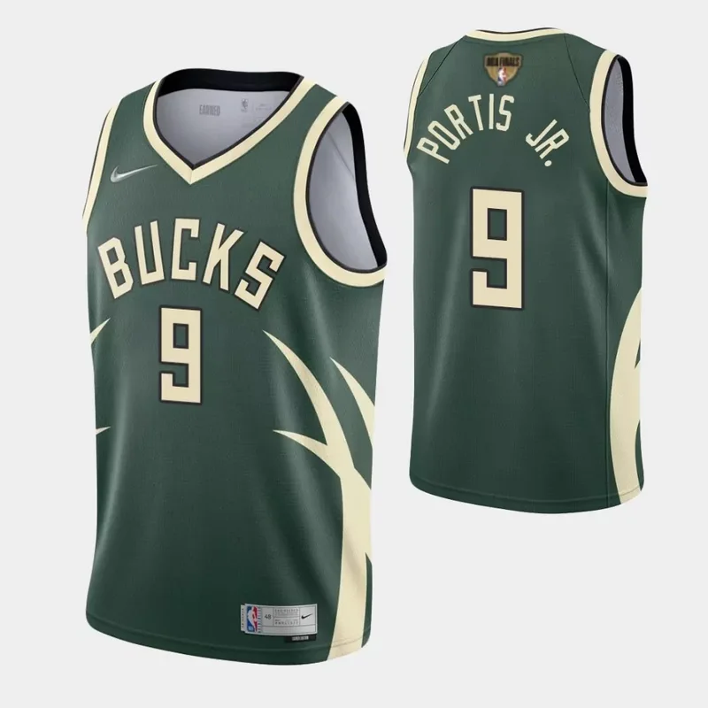 milwaukee bucks #5 malik beasley 2023 24 city edition swingman Basketball jersey - Image 4