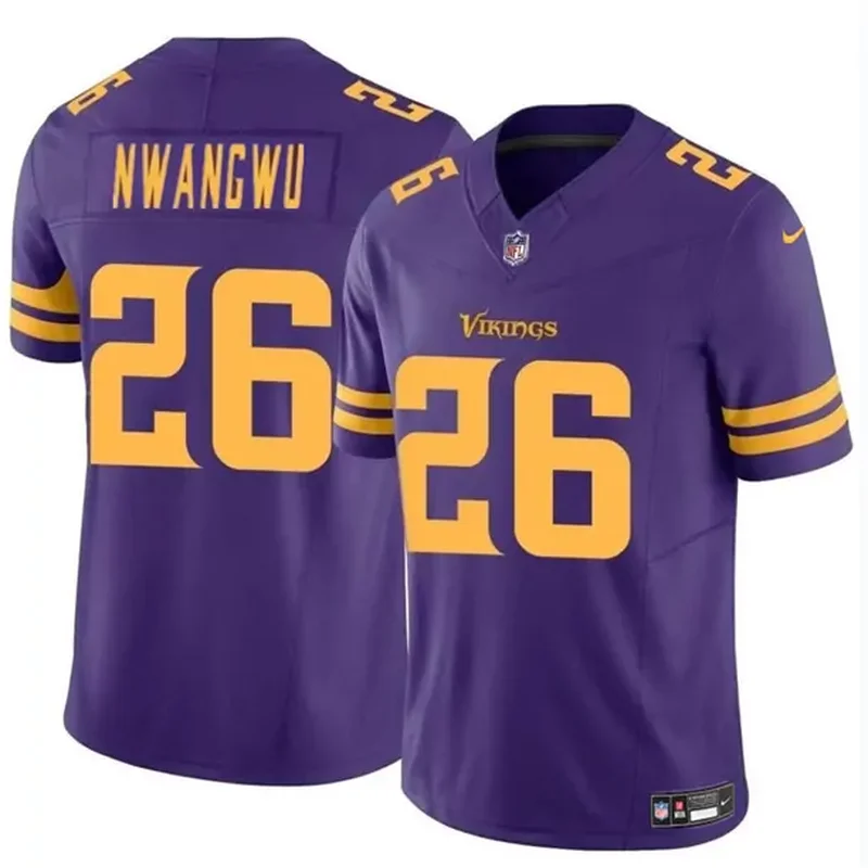 Minnesota Vikings #26 Kene Nwangwu Purple 2023 F.U.S.E. Color Rush Football jersey