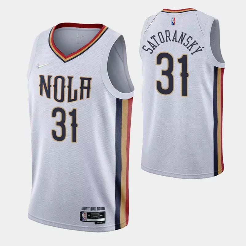 New Orleans Pelicans #5 Dejounte Murray Player Icon Edition Navy Basketball jersey - Image 3