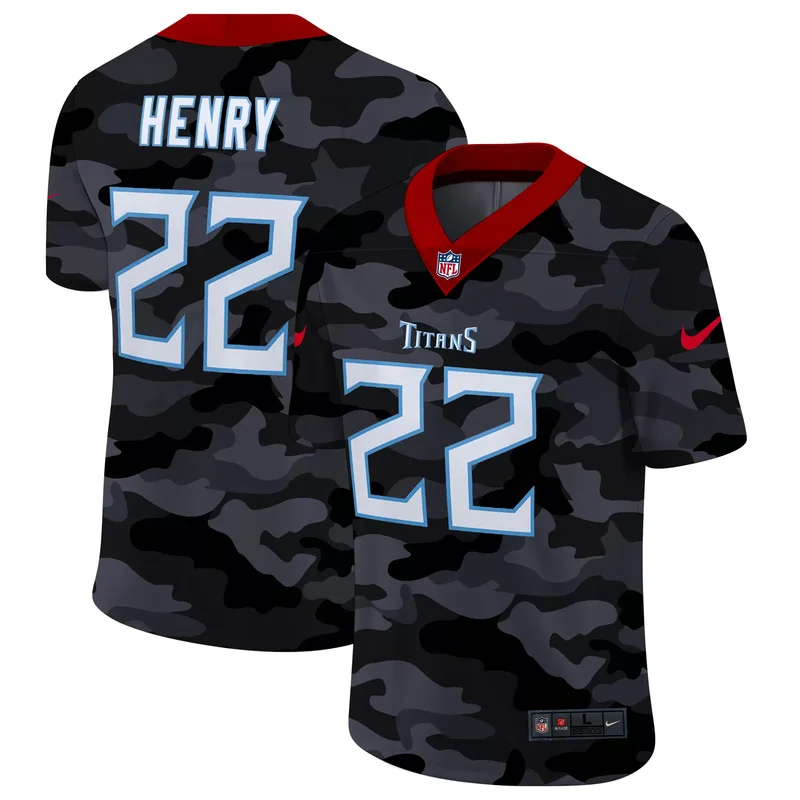 Tennessee Titans #22 Derrick Henry 21 New Tribution Football jersey - Image 5