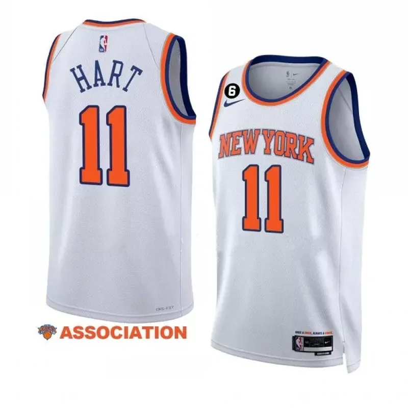 New York New York Knicks #23 Mitchell Robinson 75th Anniversary City Black Basketball jersey - Image 2