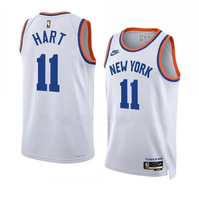 New York New York Knicks #11 Josh Hart Classic Edition White Basketball jersey
