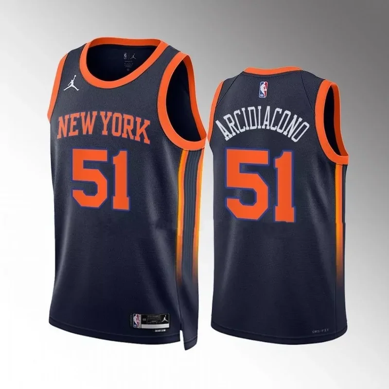 New York New York Knicks #3 John Starks 1991 92 Hardwood Classics 75th Anniversary Diamond Blue Basketball jersey - Image 4