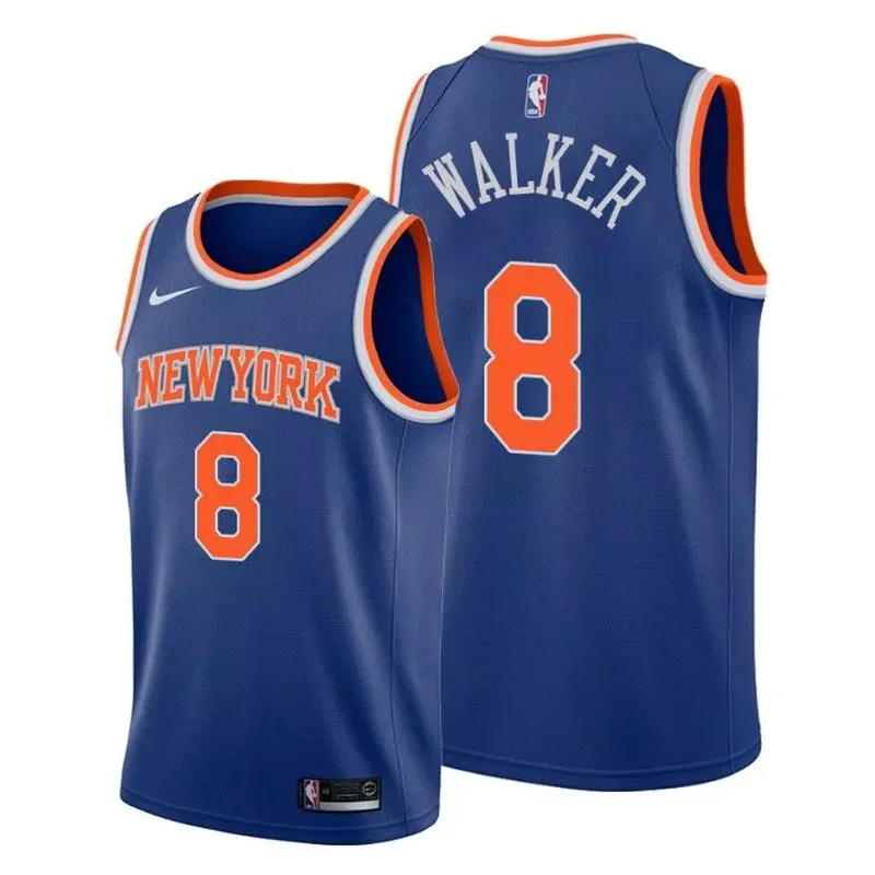 New York New York Knicks #8 Kemba Walker Basketball jersey