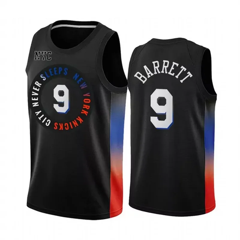 New York New York Knicks 1 Bobby Portis 2021 City Edition Basketball jersey - Image 2