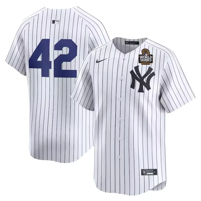 New York Yankees White 2024 Jackie Robinson Day Home Limited Baseball jersey - Image 3