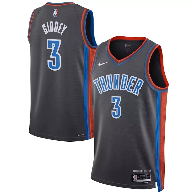 Oklahoma City Thunder #22 Cason Wallace 2023 NBA Draft Men Black 2022 2023 City Edition Basketball jersey - Image 3