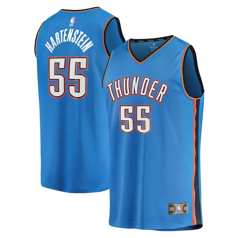 Oklahoma City Thunder #55 Isaiah Hartenstein Icon Edition Blue Basketball jersey