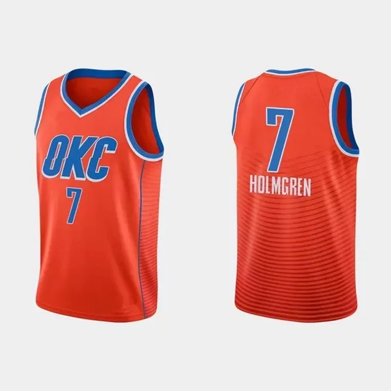 Oklahoma City Thunder #7 Chet Holmgren Basketball jersey - Image 2