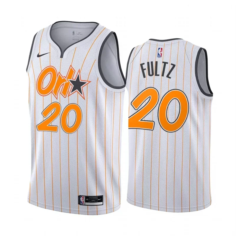 Orlando Magic 2 Al Farouq Aminu Stripe White Basketball jersey - Image 2