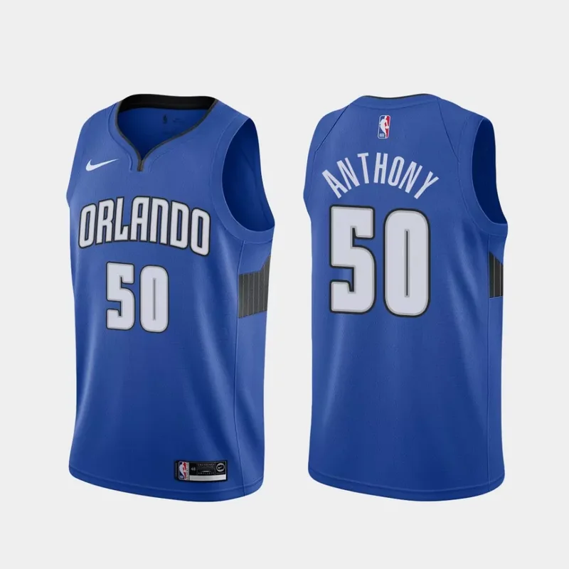 Orlando Magic #50 Cole Anthony Blue Basketball jersey
