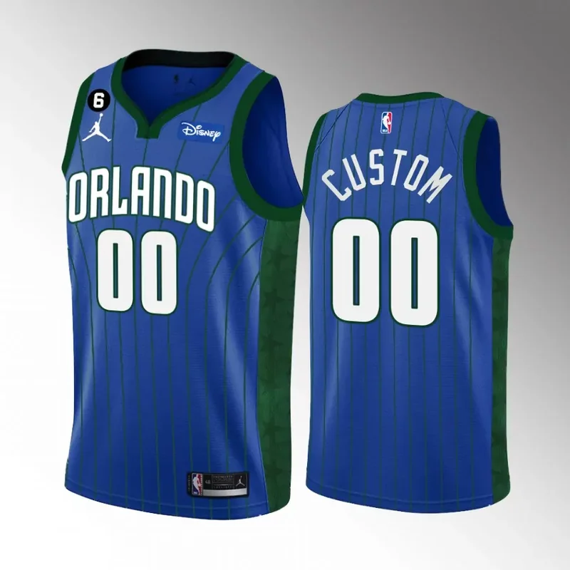 orlando magic #0 anthony black 2023 nba draft men blue 2022 2023 statement edition Basketball jersey - Image 4
