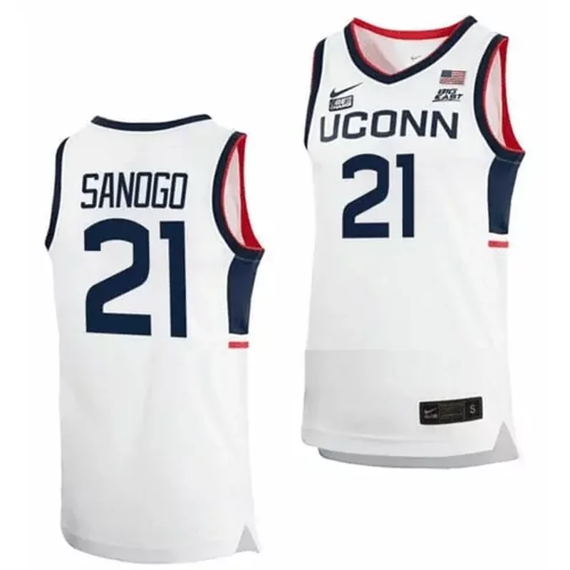 UConn Huskies #3 Aaliyah Edwards College Basketball Men White Basketball jersey - Image 3