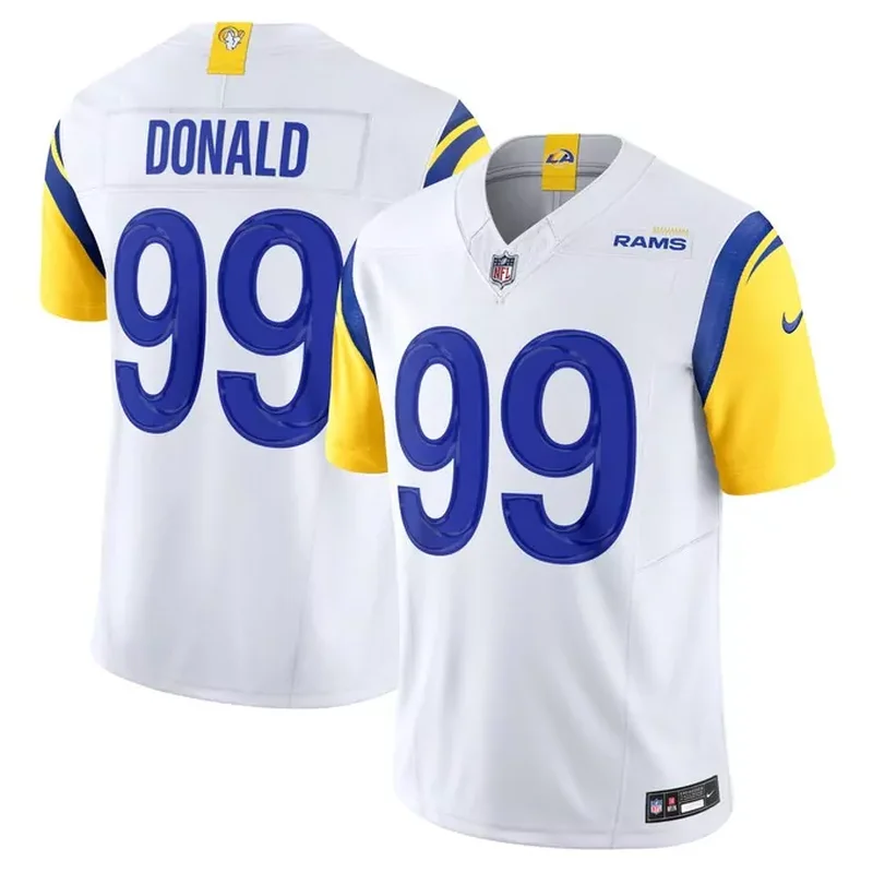 Aaron Donald Los Angeles Rams Vapor Fuse Jersey White