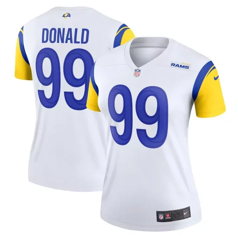 Aaron Donald Los Angeles Rams Womens Alternate Legend Player Performance Top Jersey White