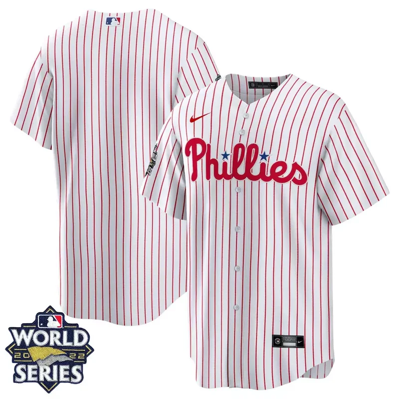Aaron Nola Philadelphia Phillies 2022 World Series Red Alternate Player Jersey All Stitched - Image 4