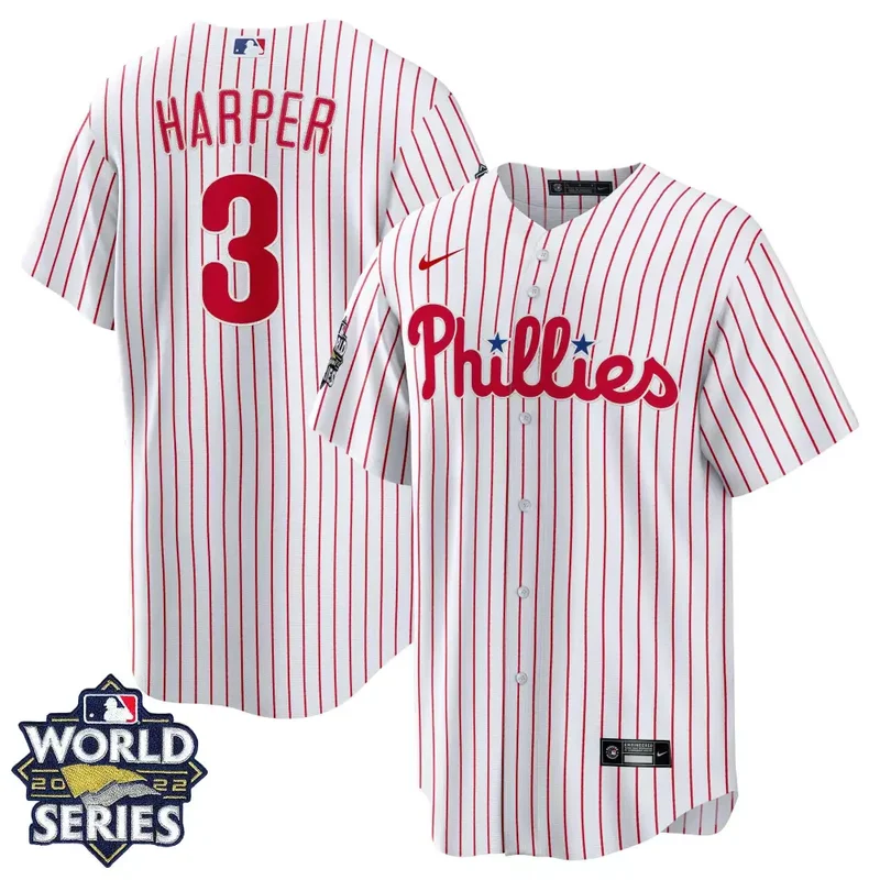 Aaron Nola Philadelphia Phillies 2022 World Series Red Alternate Player Jersey All Stitched - Image 2