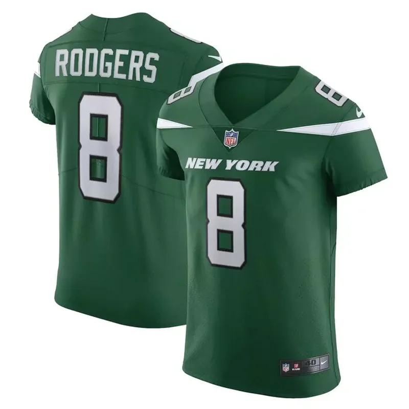 New York Jets Vapor Untouchable Elite Custom Jersey Stealth Black - Image 2