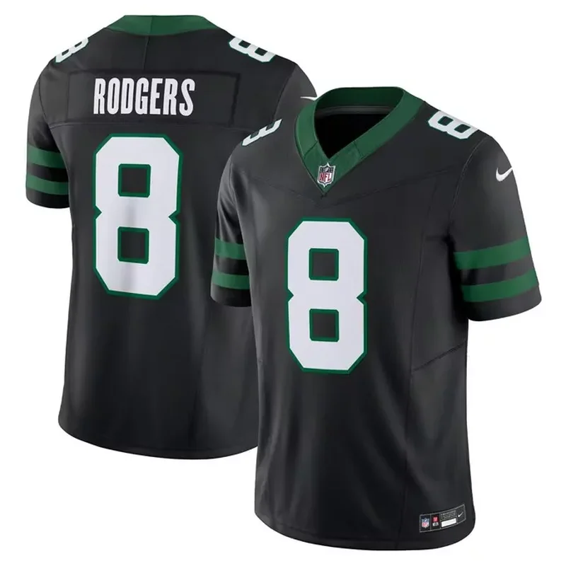 Aaron Rodgers New York Jets Alternate Vapor Fuse Jersey Legacy Black