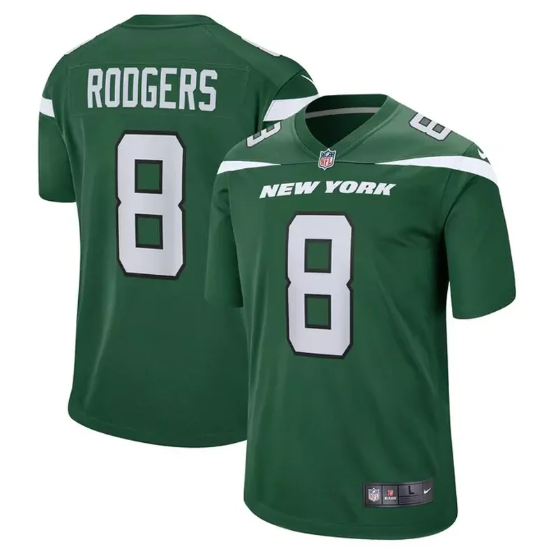 Aaron Rodgers New York Jets Vapor Fuse Jersey Legacy Green - Image 5