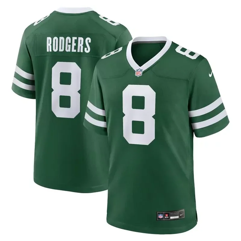 Aaron Rodgers New York Jets Vapor Fuse Jersey Legacy Green - Image 2