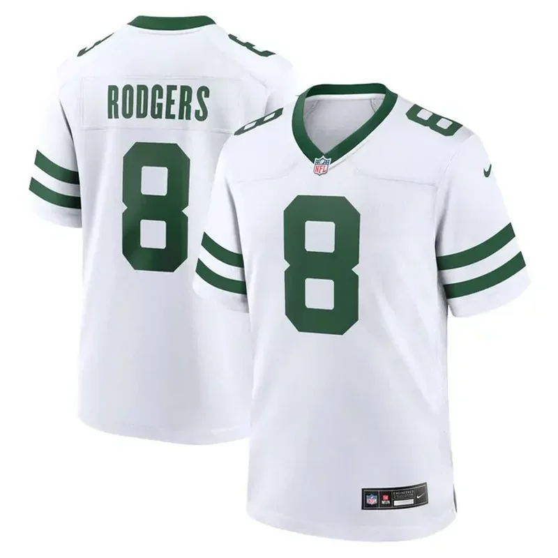 Aaron Rodgers New York Jets Game Jersey Legacy White