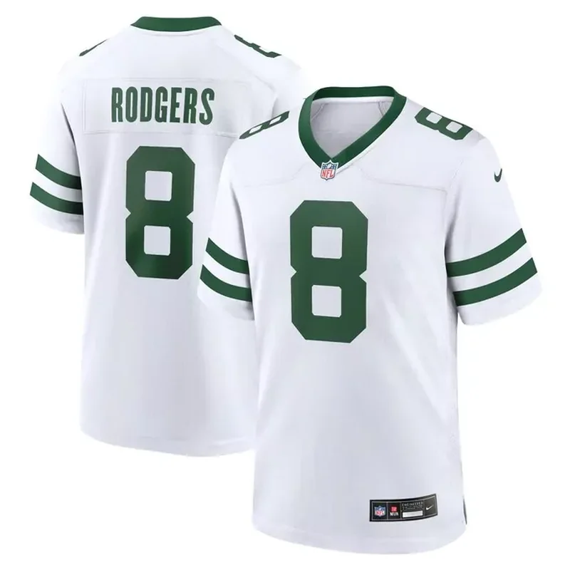 Aaron Rodgers New York Jets Game Jersey Legacy White