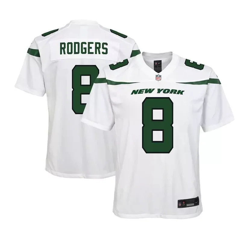 Aaron Rodgers New York Jets Game Jersey White