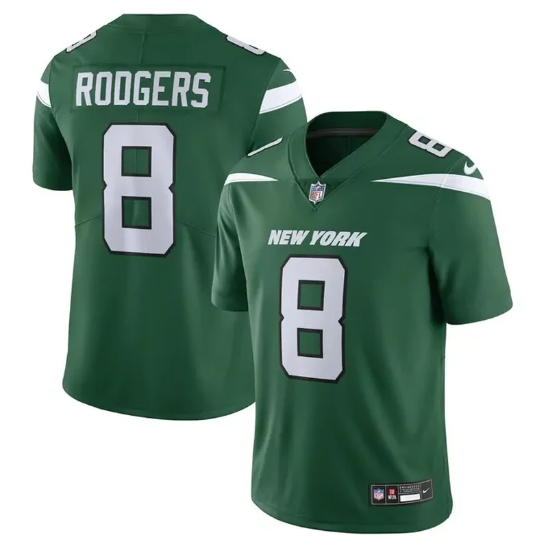 Garrett Wilson New York Jets Vapor Fuse Jersey Legacy Green - Image 4