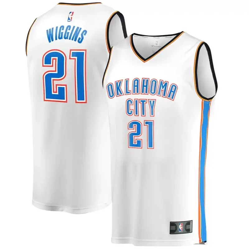 Chet Holmgren Oklahoma City Thunder Fast Break Player Jersey Association Edition White - Image 5