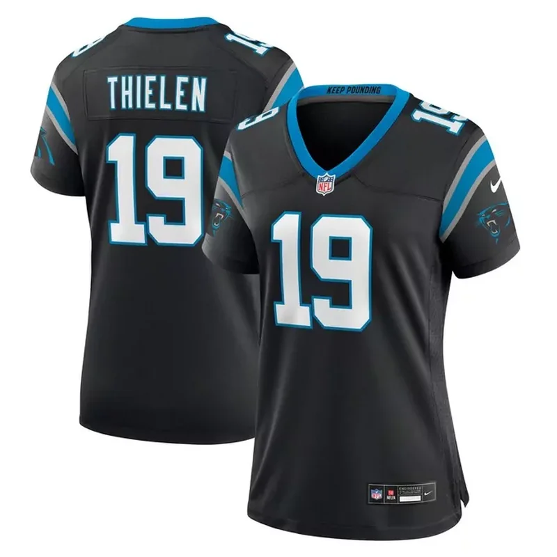 Nick Thurman Carolina Panthers Team Game Jersey Black - Image 2