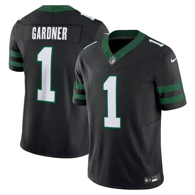 Ahmad Sauce Gardner New York Jets Alternate Game Jersey Legacy Black - Image 4