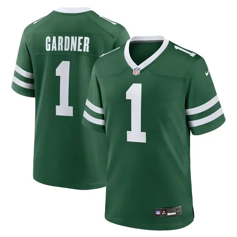 Garrett Wilson New York Jets Vapor Fuse Jersey Legacy Green - Image 3