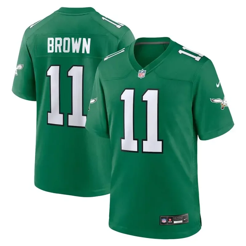 Jalen Hurts Philadelphia Eagles Player Jersey Midnight Green - Image 5