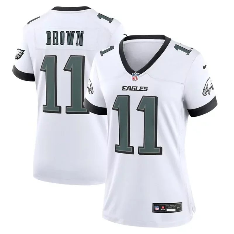 DeVonta Smith Philadelphia Eagles RFLCTV Jersey Black - Image 3