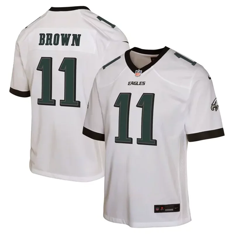 AJ Brown Philadelphia Eagles Game Jersey White