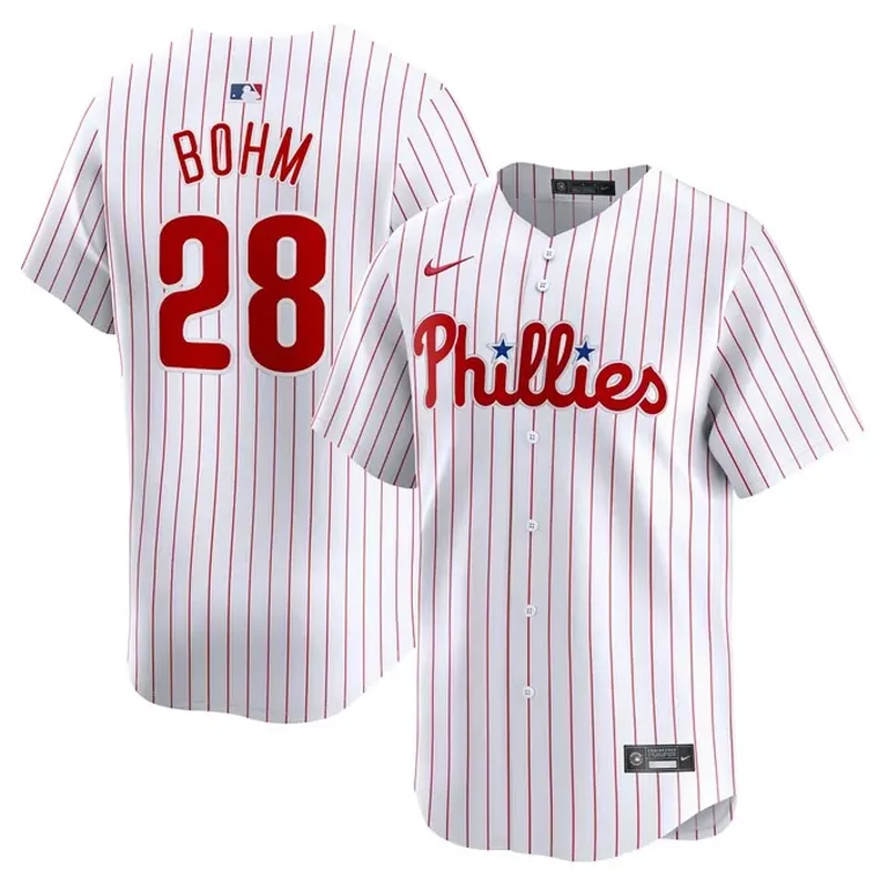 Nick Castellanos Philadelphia Phillies Home Player Jersey White - Image 5