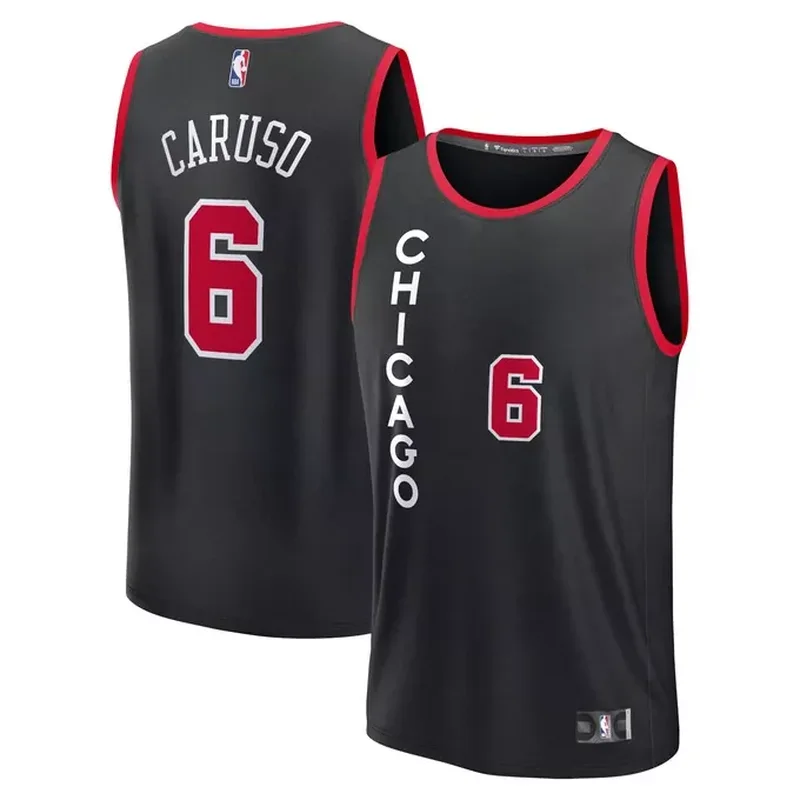 Alex Caruso Chicago Bulls Fast Break Jersey Black City Edition