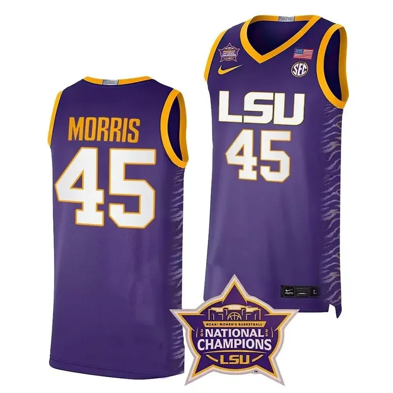 Black Team lsu tigers 2023 national champions Gold jersey v3 all stitched - Image 2