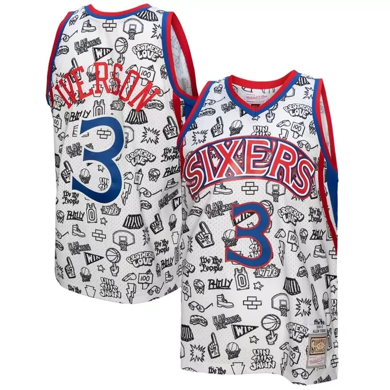 Joel Embiid Philadelphia 76ers Jersey Association Edition White - Image 4