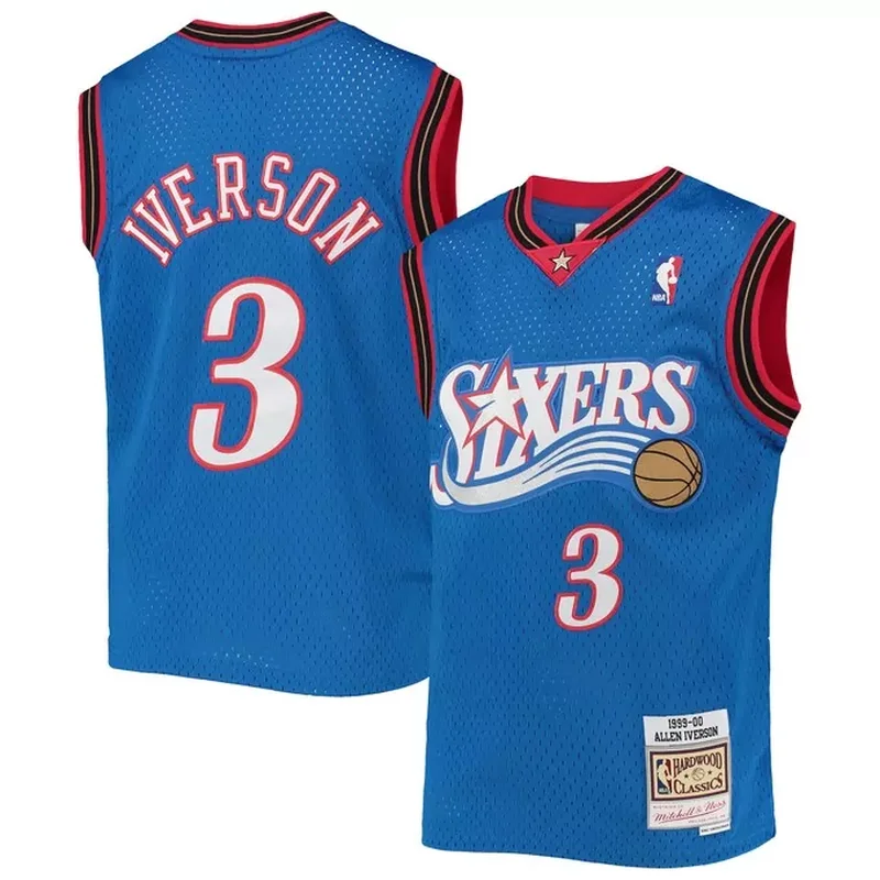 Allen Iverson Philadelphia 76ers 2006 Classics Jersey Black - Image 2