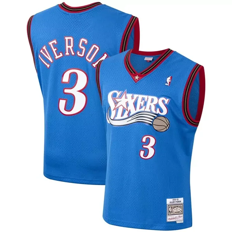 Allen Iverson Philadelphia 76ers 1999/2000 Classics Jersey Royal