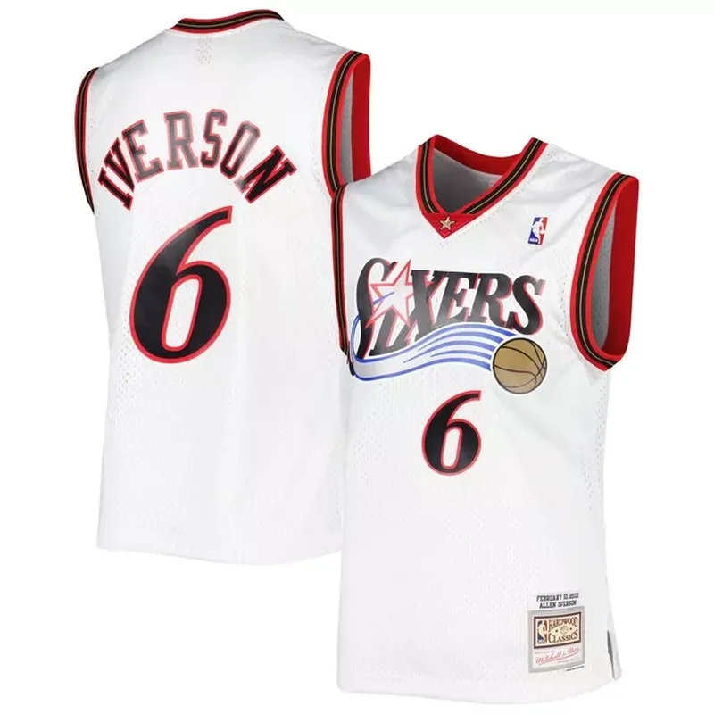 Joel Embiid Philadelphia 76ers Jersey Association Edition White - Image 5