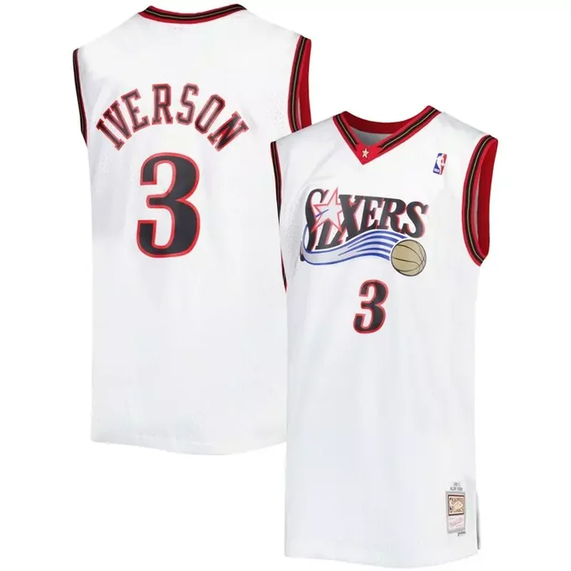 Allen Iverson Philadelphia 76ers Classics 1996/97 Jersey White