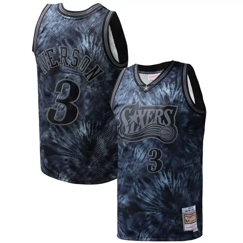 Allen Iverson Philadelphia 76ers 1996/97 Classics Lunar New Year Jersey Red - Image 3