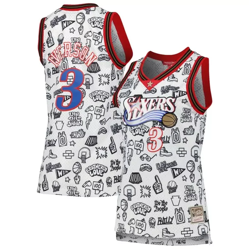 Philadelphia 76ers Jordan Brand Unisex 2022/23 Custom Jersey Statement Edition Red - Image 2