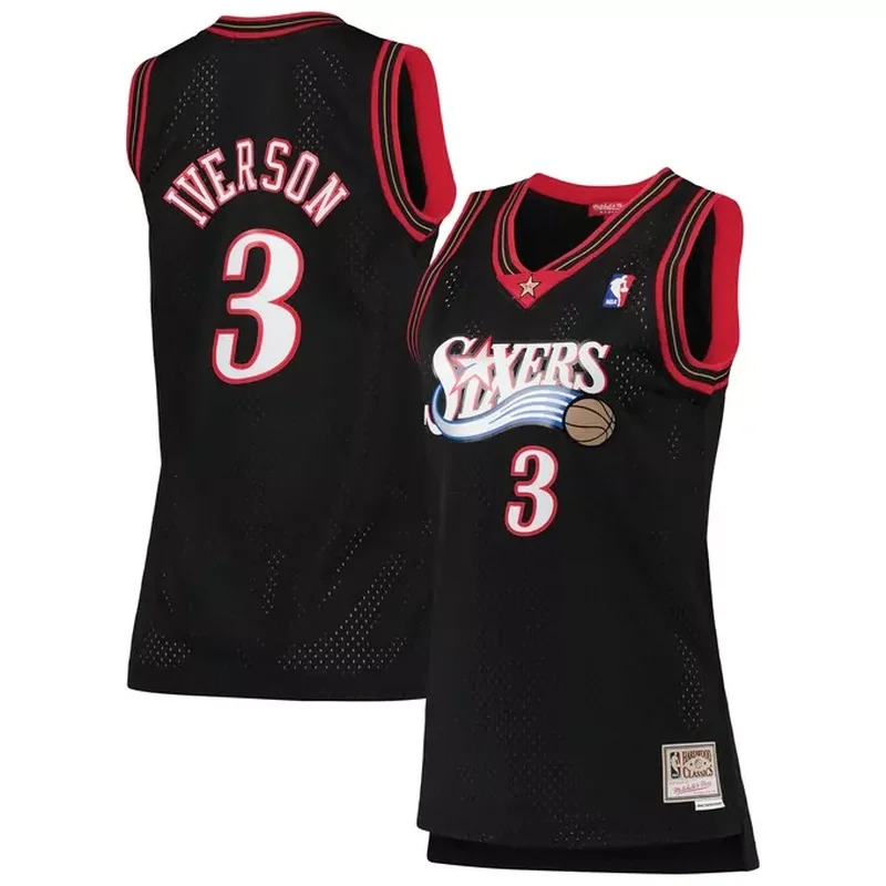 Allen Iverson Philadelphia 76ers 1999/2000 Classics Jersey Royal - Image 2